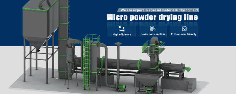 micro powder drying line