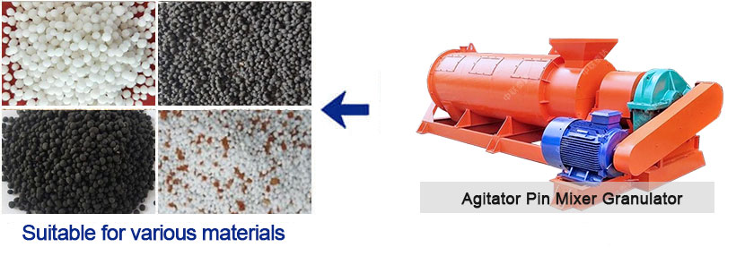 organic fertlizer pin mixer granulator