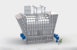 hot air mixing rotary wing dryer