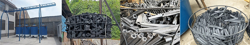 hoist type carbonization furnace