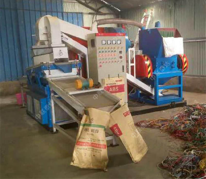 copper wire cable separator crusher recycling machine