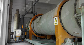 50TPD CAO Alkaline Sludge Drying System Installed in Human Waater Company