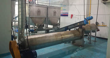 1TPH Kitchen Wastes Air Swept Dryer Sett