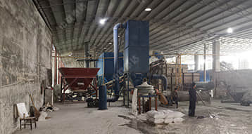 1.3T/H Feldspar Air Swept Dryer Working In Nanyang
