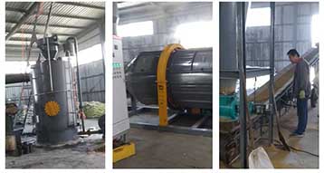 4TPH Poultry Feedstuff E-style Biomass Dryer Succecssfully Run in Liaoning