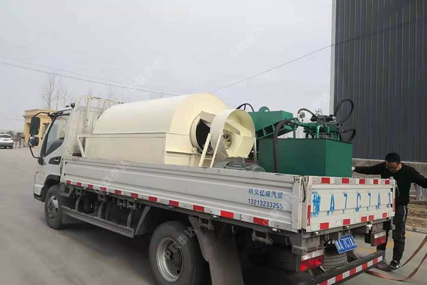external indirect heating batch drum dryer