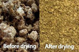 E-style biomass dryer