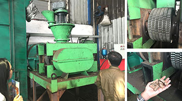 TD3.0 Model Coke Powder Briquetting Machine Works in Indonesia