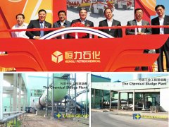 Harmless processing line for chemical sludge