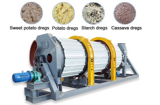 Cassava Dregs Dryer – Zonelion Taeda Rotary Dryer Manufacturer