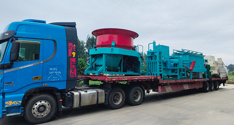 Grass Hydraulic Baling Production Line Delivered t