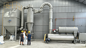 Desulfurization gypsum drying: Taeda air swept cal
