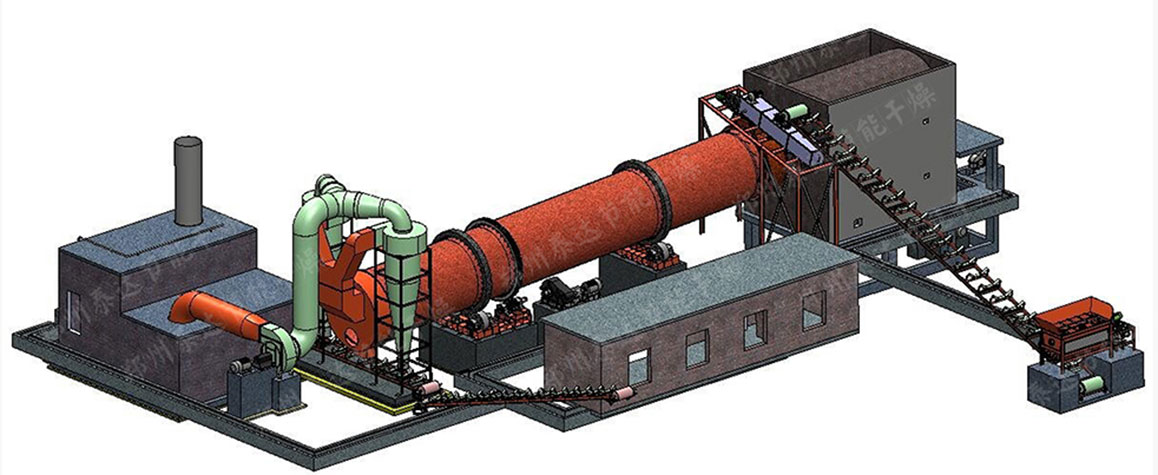 mineral material rotary drum dryer